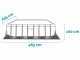 Intex Prisma Frame Chevron 26780NP - 400x200x100 cm - Piscina elevada + Bomba de filtro 45 W y Escalera