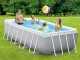 Intex Prisma Frame 26788NP - 400x200x100 cm - Piscina elevada + Bomba de filtro 45 W y Escalera