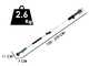 GreenBay TopCut 40 - Tijeras el&eacute;ctricas de poda con p&eacute;rtiga - 2x 21V 4Ah - 150/210 cm