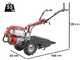 Barbieri RED - Motocultor de gasolina - Honda GX160 - 4.8HP