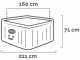 Intex Cuadrada Greystone Deluxe 28450EX - Piscina de hidromasaje spa