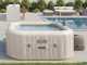 Intex Cuadrada Chevron Deluxe 28446EX - Piscina de hidromasaje spa