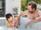 Intex Cuadrada Chevron Deluxe 28446EX - Piscina de hidromasaje spa