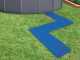 Protector de suelo antideslizante azul 50x50 cm 8pz Intex 29081
