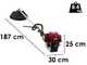 EuroMech HO 50C - Desbrozadora de gasolina 4 tiempos - Motor Honda