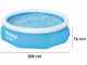 Bestway Fast Set 57270 - &Oslash;305x76 cm - Piscina hinchable + Bomba filtro 16 W