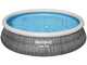 Bestway Fast Set 57372 - &Oslash;457x107 cm - Piscina hinchable + Bomba filtro 29 W y escalera