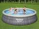 Bestway Fast Set 57372 - &Oslash;457x107 cm - Piscina hinchable + Bomba filtro 29 W y escalera