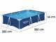 Bestway Steel Pro 56411 - 300x201x66 cm - Piscina desmontable + Bomba filtro 16 W