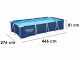 Bestway Steel Pro 56424 - 400x211x81 cm - Piscina desmontable + Bomba filtro 16 W
