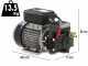 Motobomba fumigadora el&eacute;ctrica con carretilla - Pompa Dal Degan DL218 - 20 bar m&aacute;x - 18l/min