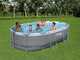 Bestway Power Steel 56448 - 488x305x107 cm - Piscina Ovalada