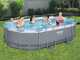 Bestway Power Steel 56448 - 488x305x107 cm - Piscina Ovalada