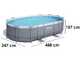Bestway Power Steel 56448 - 488x305x107 cm - Piscina Ovalada