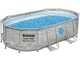 Bestway Power Steel Swim Vista 56714 - 427 x 250 x 100 cm - Piscina ovalada