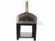 Rossofuoco Nonna Luisa - Horno de le&ntilde;a de exterior con base - Negro