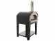 Rossofuoco Nonna Luisa - Horno de le&ntilde;a de exterior con base - Negro
