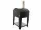 Rossofuoco Nonna Luisa - Horno de le&ntilde;a de exterior con base - Negro