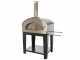 Rossofuoco Campagnolo Nero - Horno de le&ntilde;a de exterior con carro