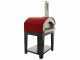 Rossofuoco Campagnolo - Horno de le&ntilde;a de exterior con carro - Rojo