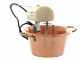 LAR polentamatic - Caldero el&eacute;ctrico de cobre martillado para polenta base plana 4.5L - 8W