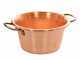 LAR polentamatic - Caldero el&eacute;ctrico de cobre martillado para polenta base plana 4.5L - 8W