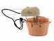 LAR polentamatic - Caldero el&eacute;ctrico de cobre martillado para polenta base plana 4.5L - 8W
