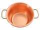LAR polentamatic - Caldero el&eacute;ctrico de cobre martillado para polenta base plana 4.5L - 8W