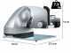 Graef Master M90 Silver - Cortadora de fiambre 2 en 1 con cortaverduras - Cuchilla de 170 mm