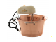 LAR polentamatic - Caldero de cobre el&eacute;ctrico martillado para polenta de inducci&oacute;n 6.5L - 8W