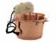 LAR polentamatic - Caldero de cobre el&eacute;ctrico martillado para polenta de inducci&oacute;n 6.5L - 8W