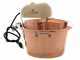 LAR polentamatic - Caldero de cobre el&eacute;ctrico martillado para polenta de inducci&oacute;n 6.5L - 8W