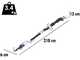 BullMach ARTEMIS 45 Pro - Tijera el&eacute;ctrica de poda con p&eacute;rtiga - 150/210 cm