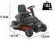 Yard Force E559 - Tractor cortac&eacute;sped de bater&iacute;a 56V/50Ah - Recogedor, salida lateral y mulching