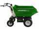 GREENBAY eDumper 500 - Motocarretilla de bater&iacute;a - 48V 32Ah - Caj&oacute;n Dumper