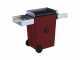 Linea VZ Party Rosso - Barbacoa pirol&iacute;tica para pellets con ruedas