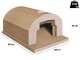 Linea VZ F4 - Horno de le&ntilde;a con superficie de cocci&oacute;n 56x61 cm - Capacidad de cocci&oacute;n 2 pizzas