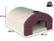 Linea VZ Sorrento - Horno de le&ntilde;a de empotrar con superficie de cocci&oacute;n 72x105 cm - Capacidad de cocci&oacute;n 5 pizzas
