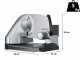 Graef SKS 500 Silver - Cortadora de fiambre 2 en 1 con cortaverduras - Cuchilla de 170 mm