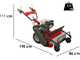 Ginko TT790 - Desbrozadora de ruedas profesional de martillos - Motor Honda GX270