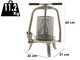 Baesso V20 Inox - Prensa de tornillo para fruta y verdura 9L - Jaula INOX