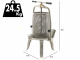 Baesso V30 Inox - Prensa de tornillo para fruta y verdura 30L - Jaula INOX