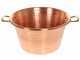 Novital - Caldero de cobre el&eacute;ctrico  martillado para polenta de base plana 4,7L - 4W