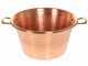 Novital - Caldero de cobre el&eacute;ctrico  martillado para polenta de base plana 4,7L - 4W
