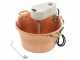 Novital - Caldero de cobre el&eacute;ctrico  martillado para polenta de base plana 4,7L - 4W
