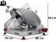 Berkel essentia por gravedad BEG350B  - Cortadora de fiambre con cuchilla de acero cromado de 350 mm