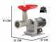Tre Spade TC-22 EL ECO - Picadora de carne el&eacute;ctrica - 600W - n.22