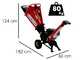GeoTech-Pro PCS 50 L - Biotrituradora de gasolina - Motor Loncin 6.5 HP