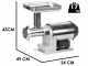 Tre Spade TC-22 Inox/80 - Picadora de carne el&eacute;ctrica - 600W - n.22