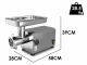 Tre Spade TC-32 PRO INOX DELUXE - Picadora de carne el&eacute;ctrica - 1100W - N.32